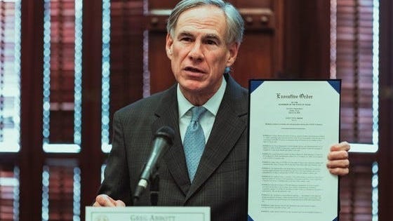 Texas Governor Orders Statewide Face Mask Requirement