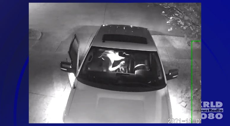 Security video shows man burglarizing cars in Arlington