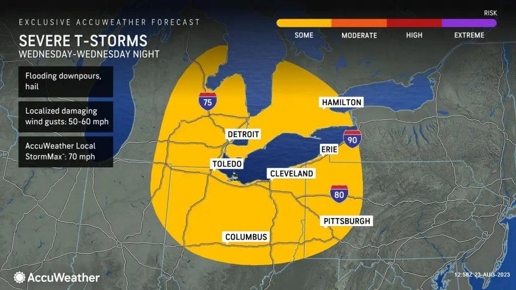 Severe Weather: Drenching, gusty thunderstorms to hit Metro Detroit in waves on Wednesday and Thursday