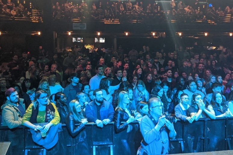 Pre-COVID-19 ACL Live Merry Mix Show crowd 2019