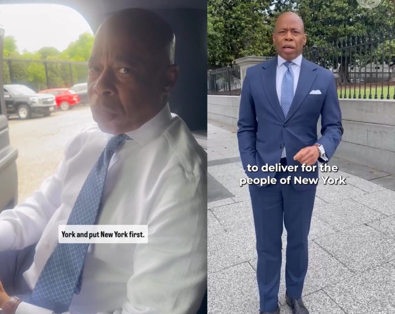 Mayor Eric Adams uploaded video updates before and after his meeting with President Donald Trump and his administration on Friday to update New Yorkers on the conversation.