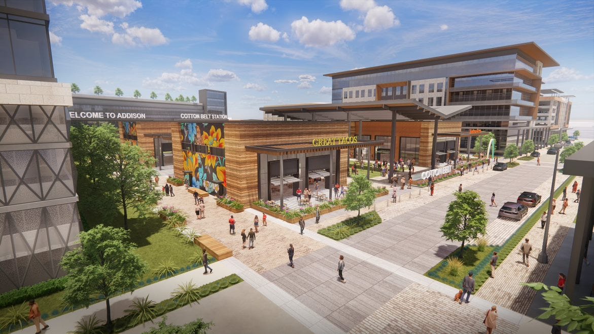 In anticipation of DART Silver Line, Addison approves $472 million development