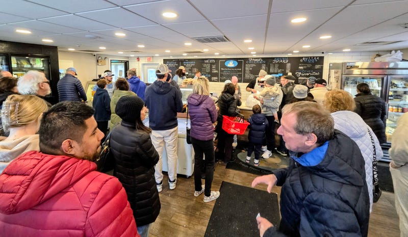 Crowd inside Harrison's