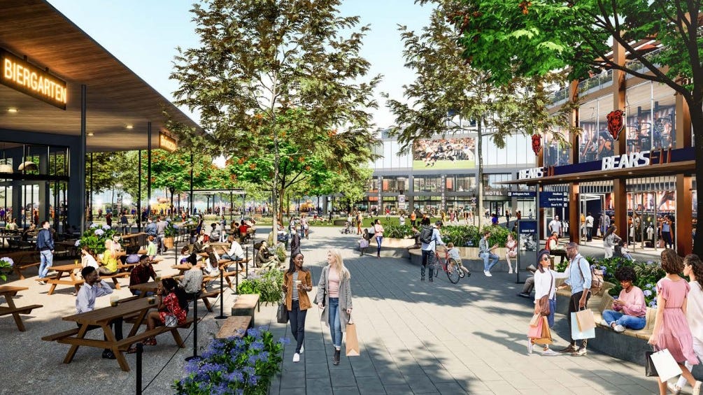 Bears' Arlington Heights stadium development plan slowly inching toward becoming a reality