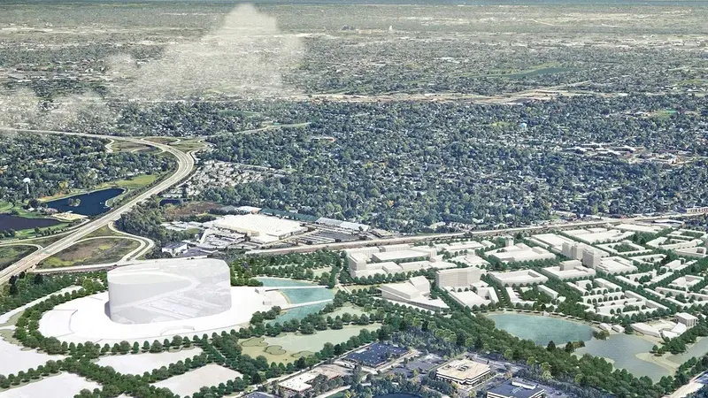 Planning of potential Bears stadium in Arlington Heights nowhere near the end zone