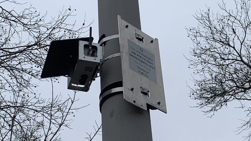 One of Philadelphia's new air quality monitors