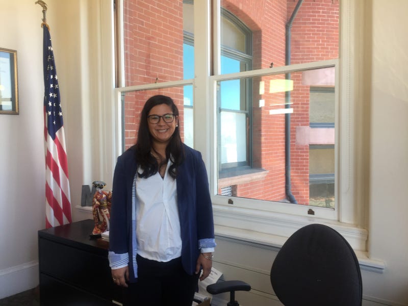 Malia Vella, an Alameda City Councilwoman, has complaints about the room where she is expected to breastfeed at work.