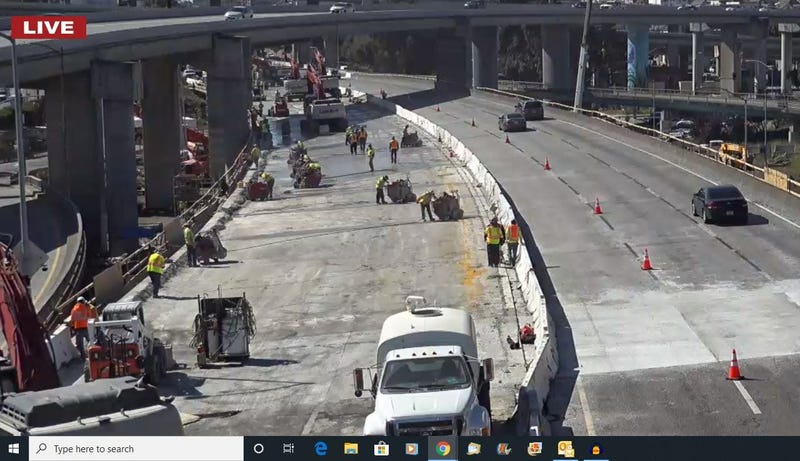 Major roadwork project gets underway on Highway 101 in San Francisco