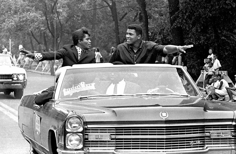 1966 Billiken Parade with James Brown, Ali