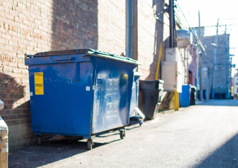 garbage in alley