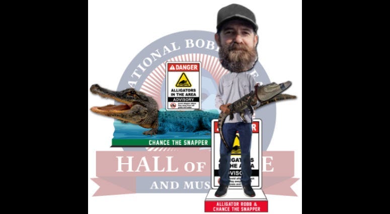 Frank “Alligator” Robb and Chance the Snapper Dual Bobblehead
