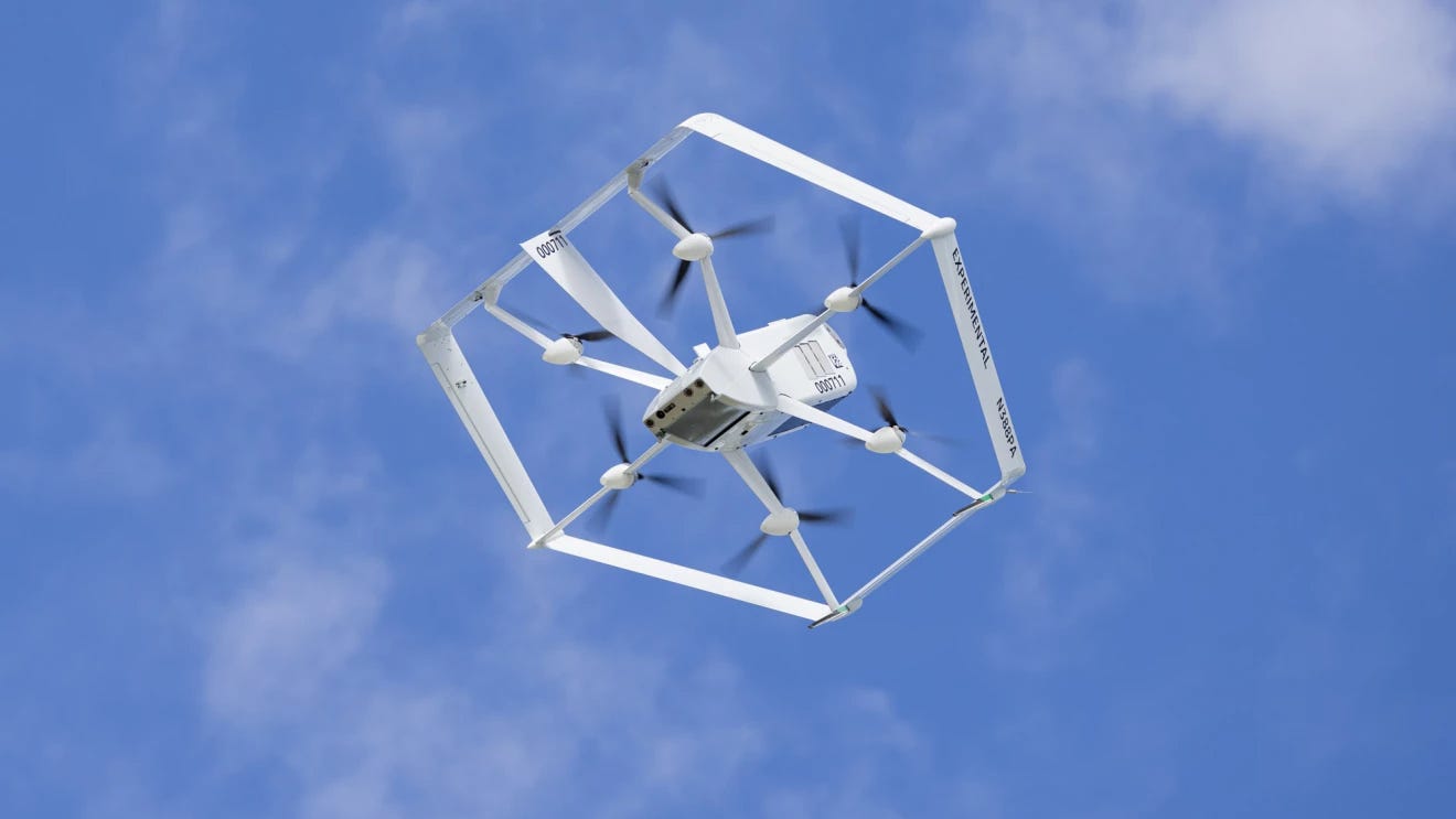 Amazon testing drone delivery