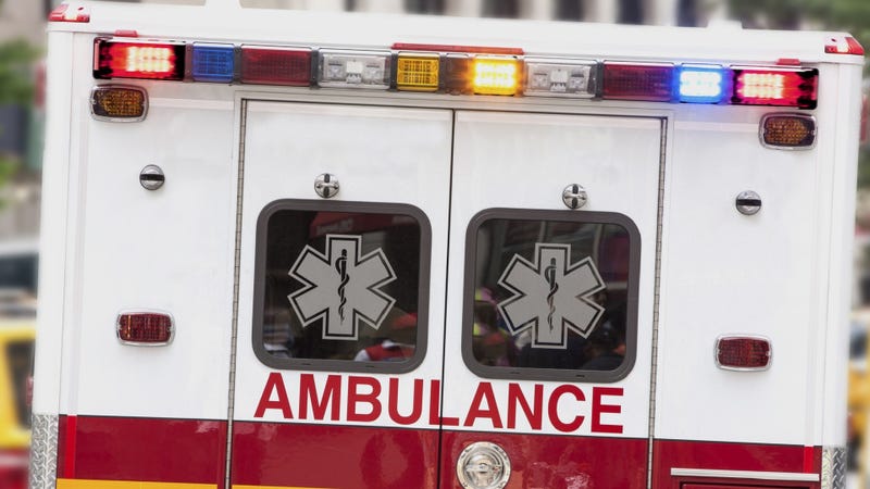 Ambulance in the daytime - stock photo