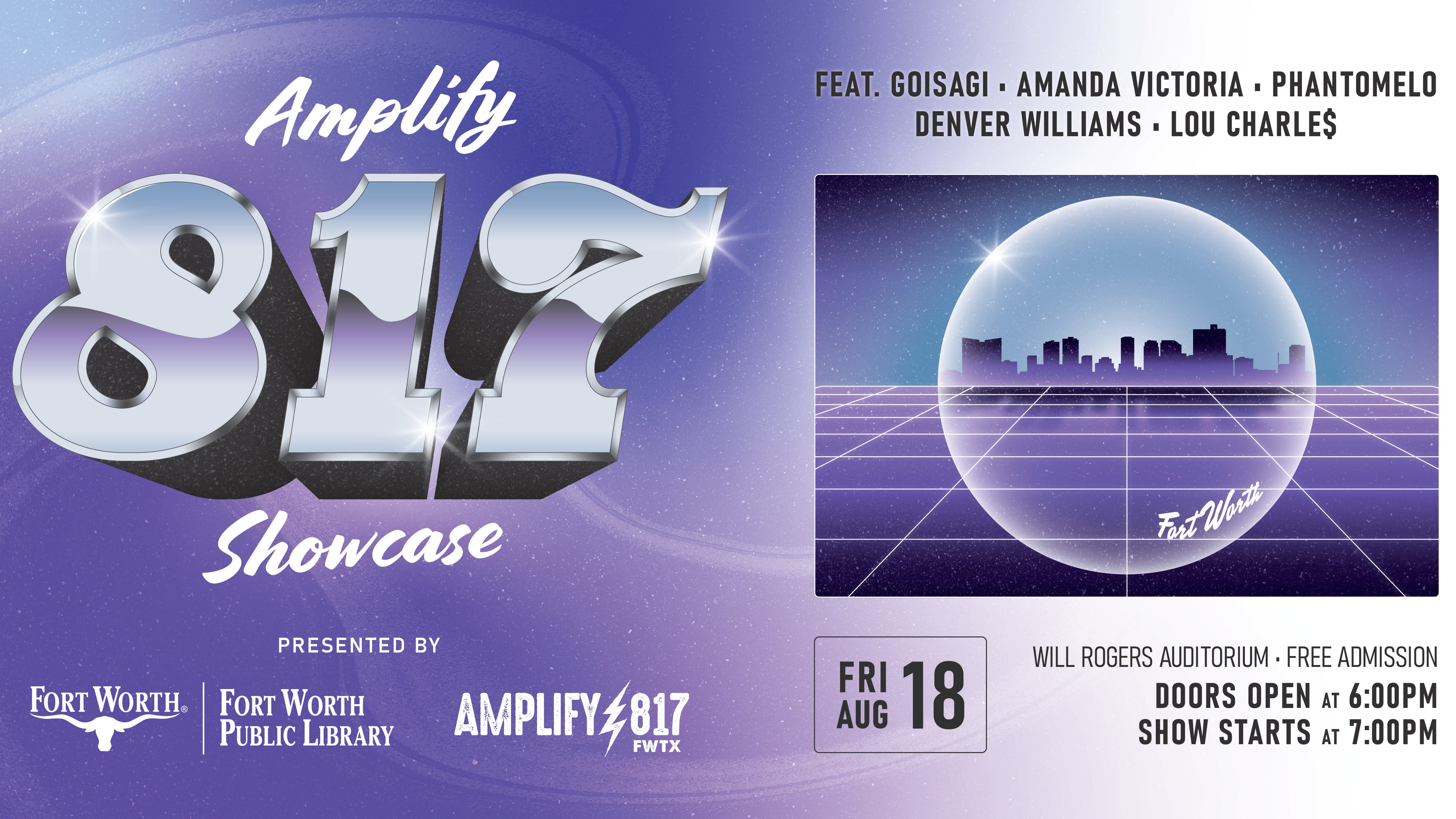Free 'Amplify 817 Showcase' concert announced
