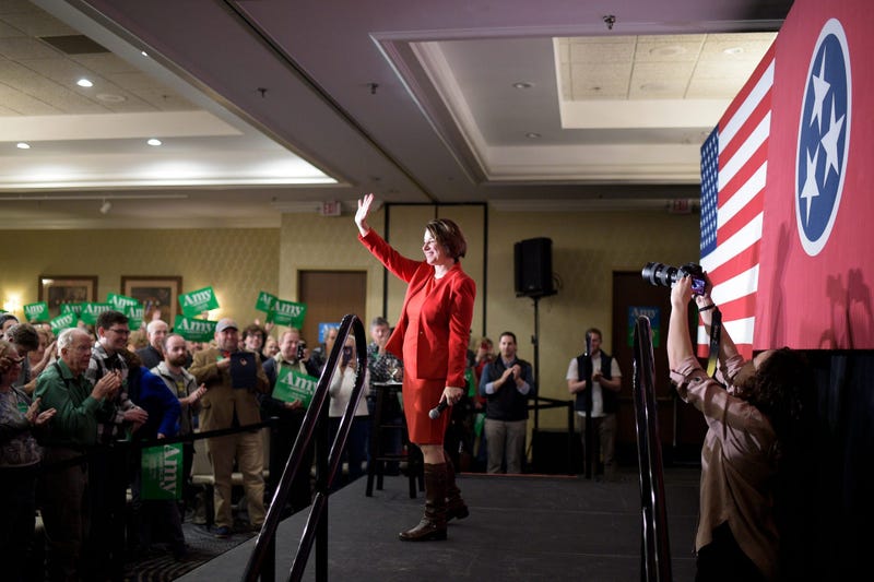 Amy Klobuchar Waves