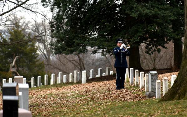 Bugler at Arlington National Cemetery