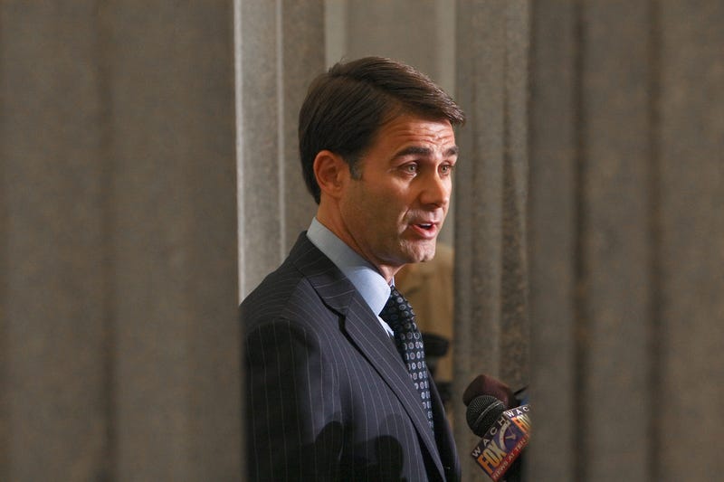 South Carolina Lt. Gov. Andre Bauer called on embattled Gov. Mark Sanford to step down during a press conference on Wednesday, August 26, 2009, in Columbia, South Carolina. (Photo by Tim Dominick/The State/MCT/Sipa USA)