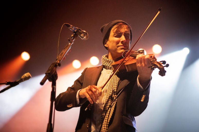 Andrew Bird performs live in concert at the 93XRT Holiday Jam.