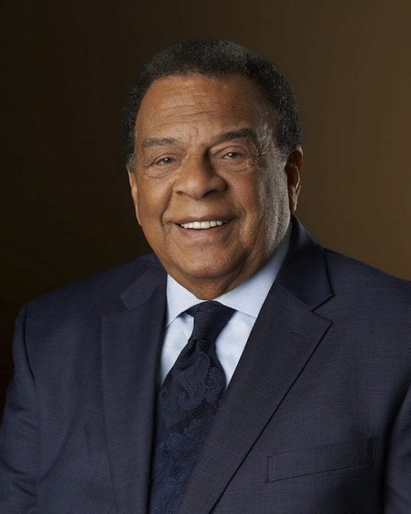 Andrew Young is a Civil Rights Icon who resides in Atlanta, Ga which went Blue for Biden-Harris
