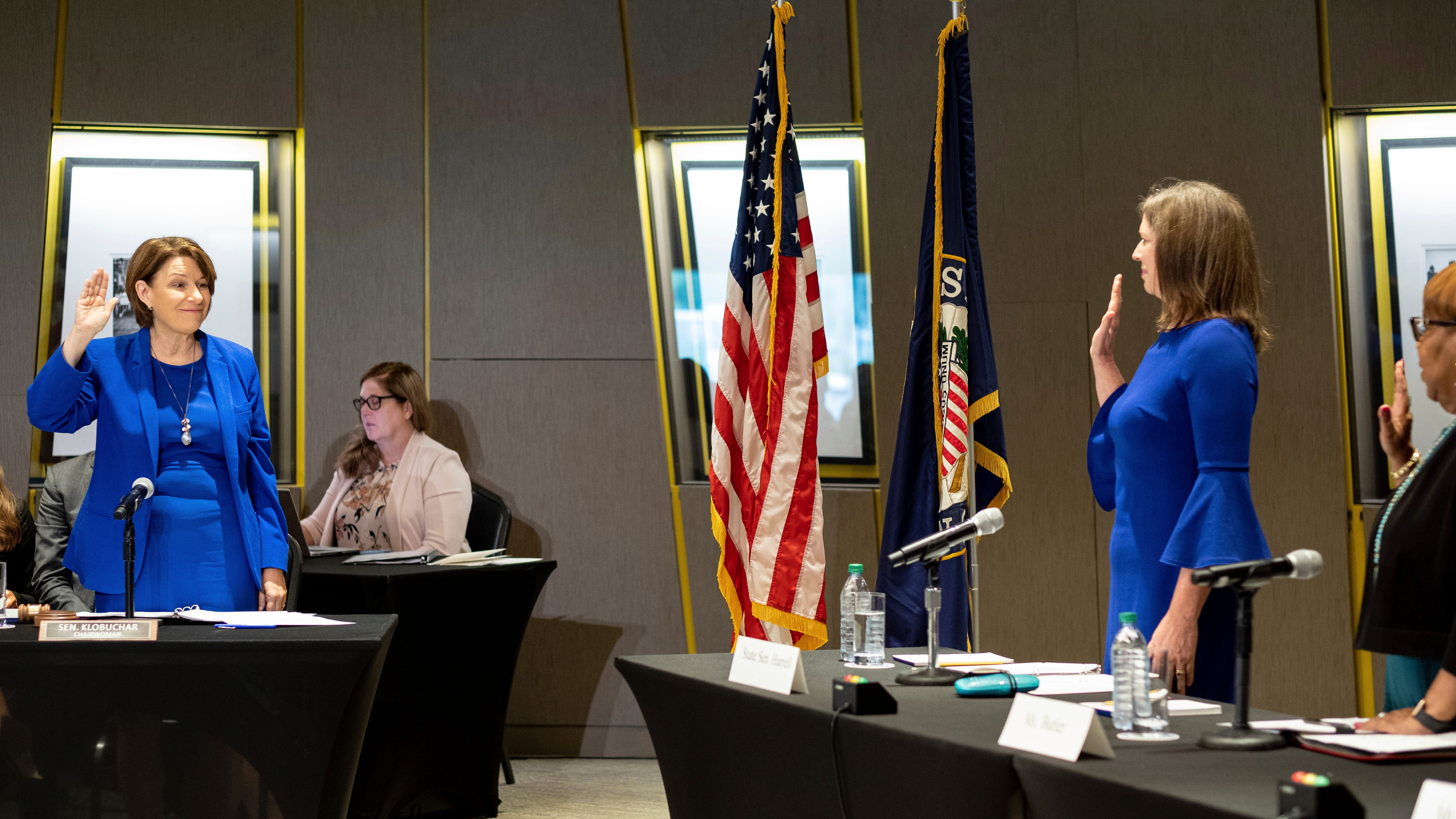 Senate Democrats take their case for voting bill to Georgia