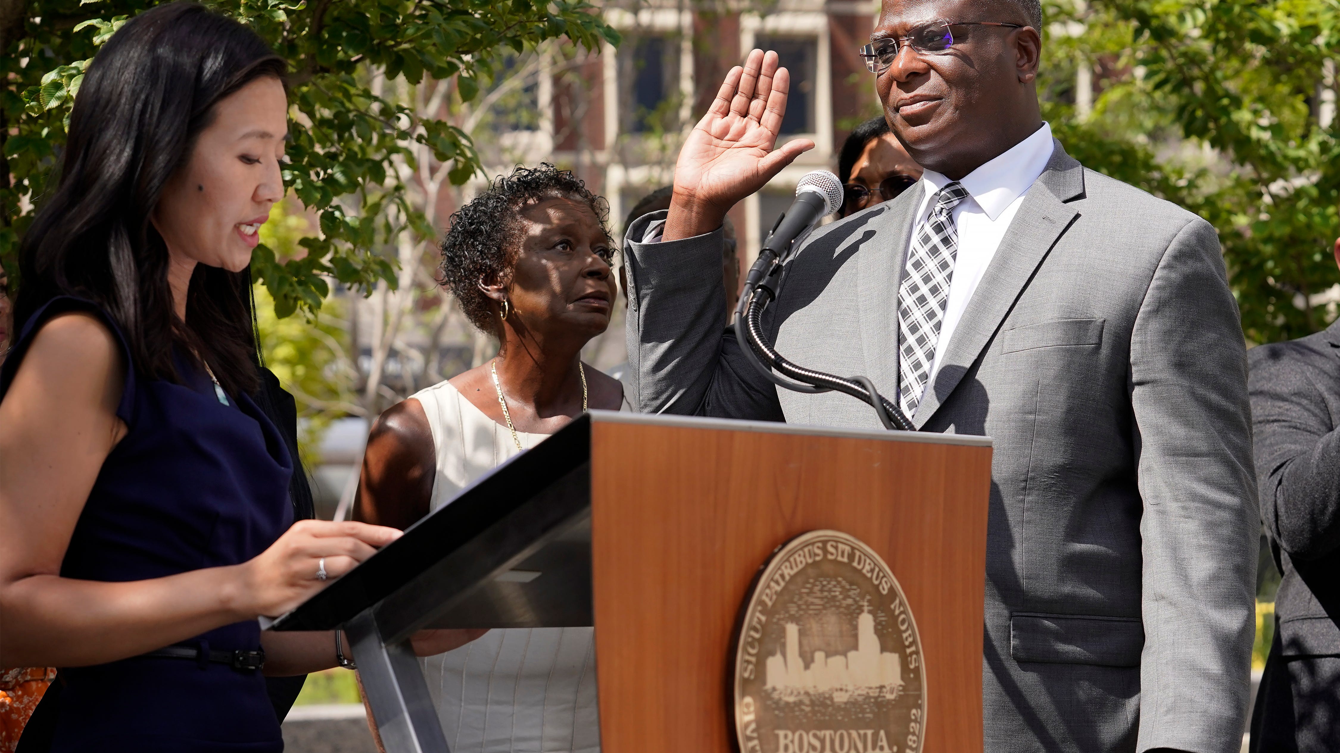 Michael Cox sworn in as Boston police commissioner