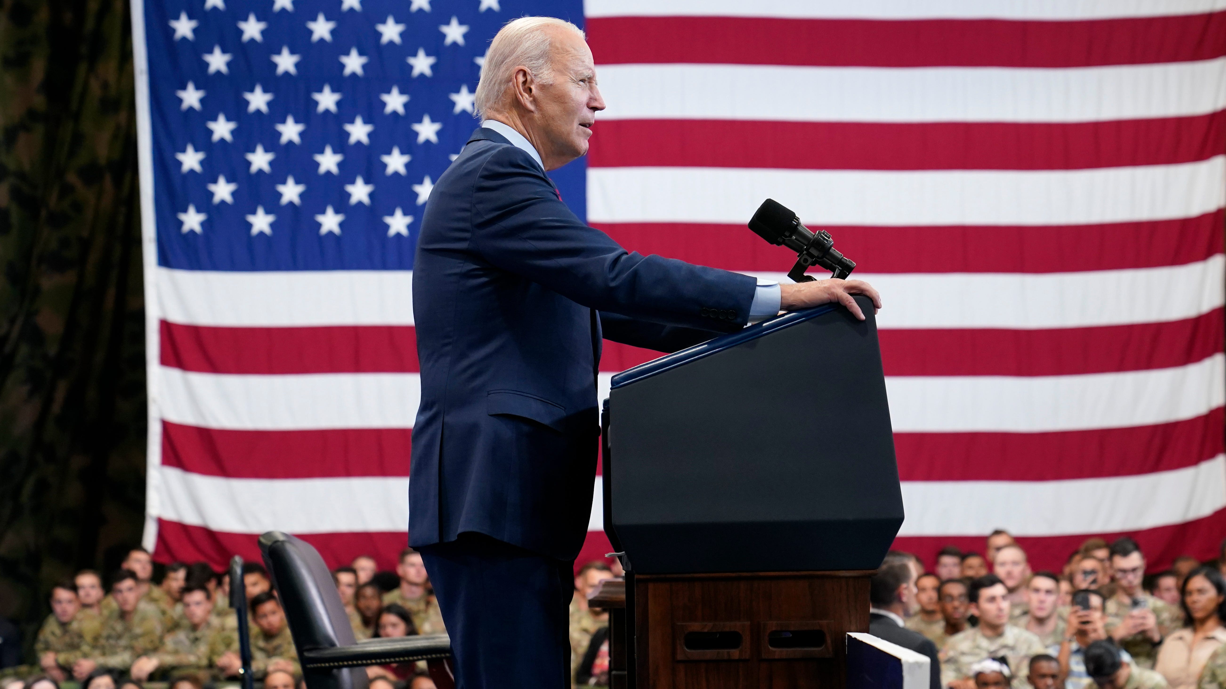 Biden is determined to say as little as possible about Trump's indictment