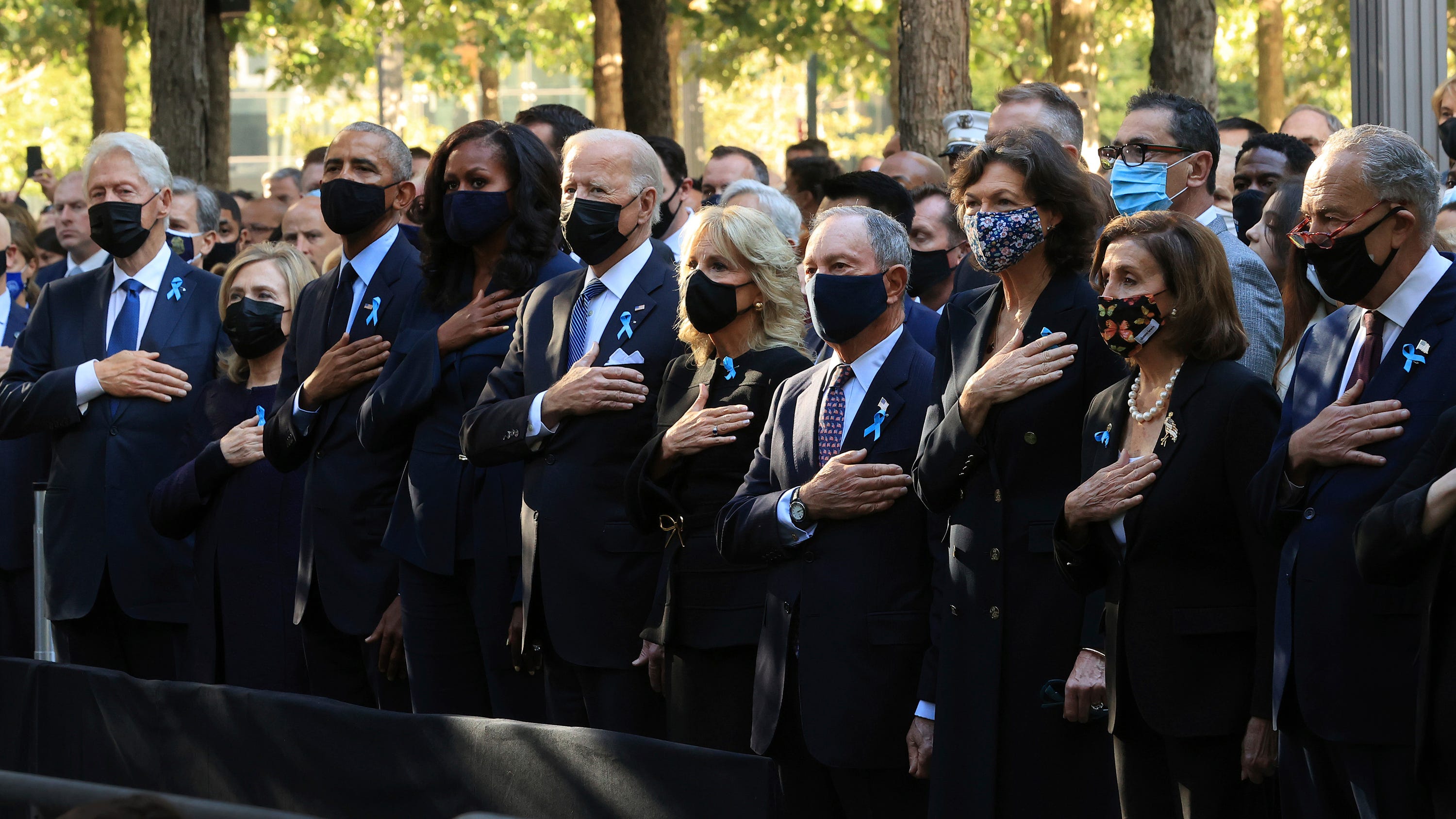 Biden, Obama, Clinton mark 9/11 in NYC with display of unity