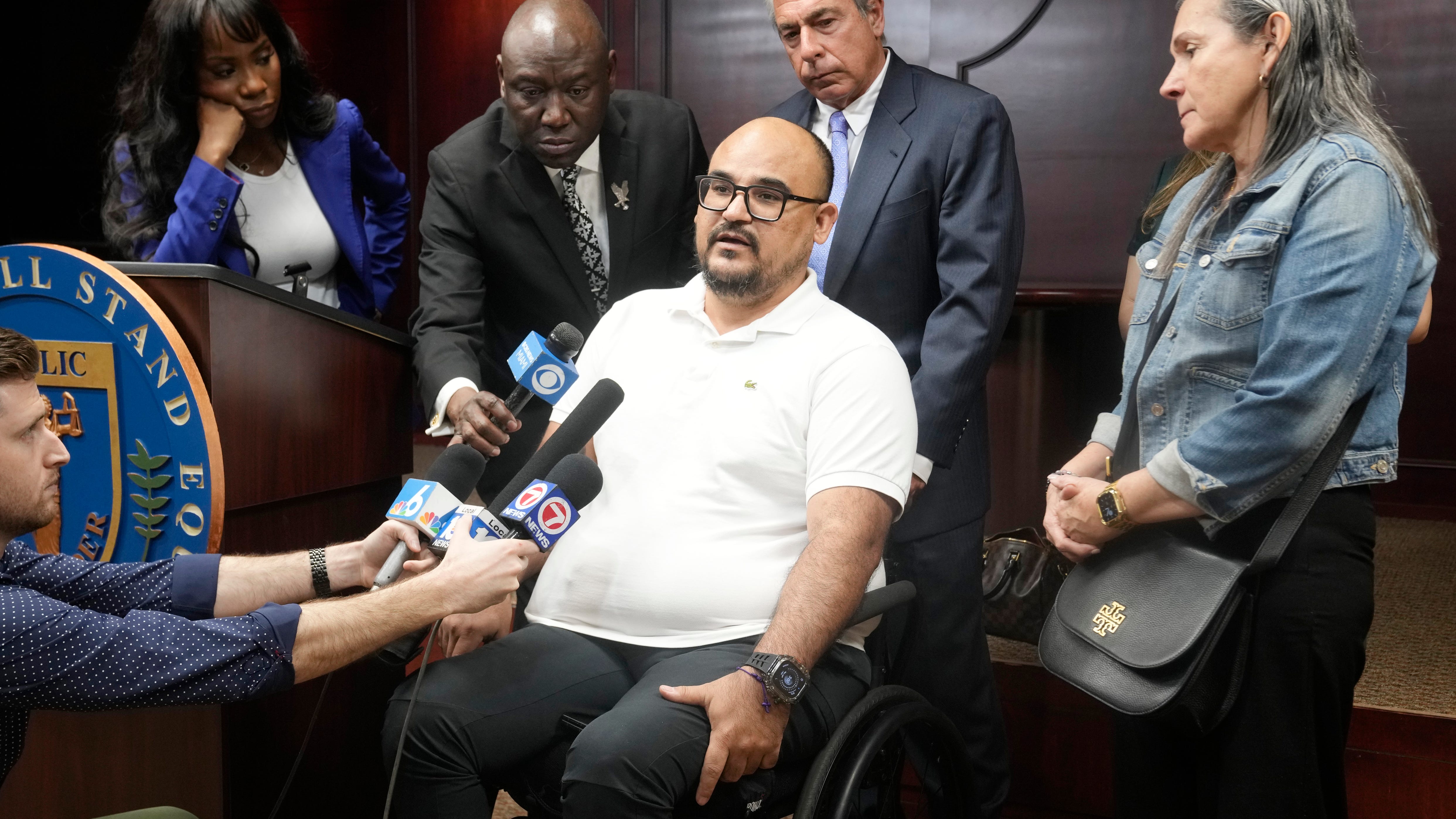 Man paralyzed by officer who mistook gun for Taser sues