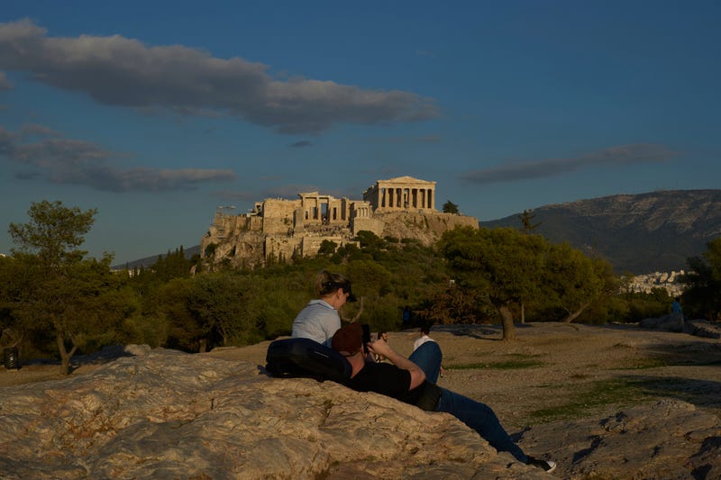 APTOPIX Greece Parthenon Scaffolding Removed