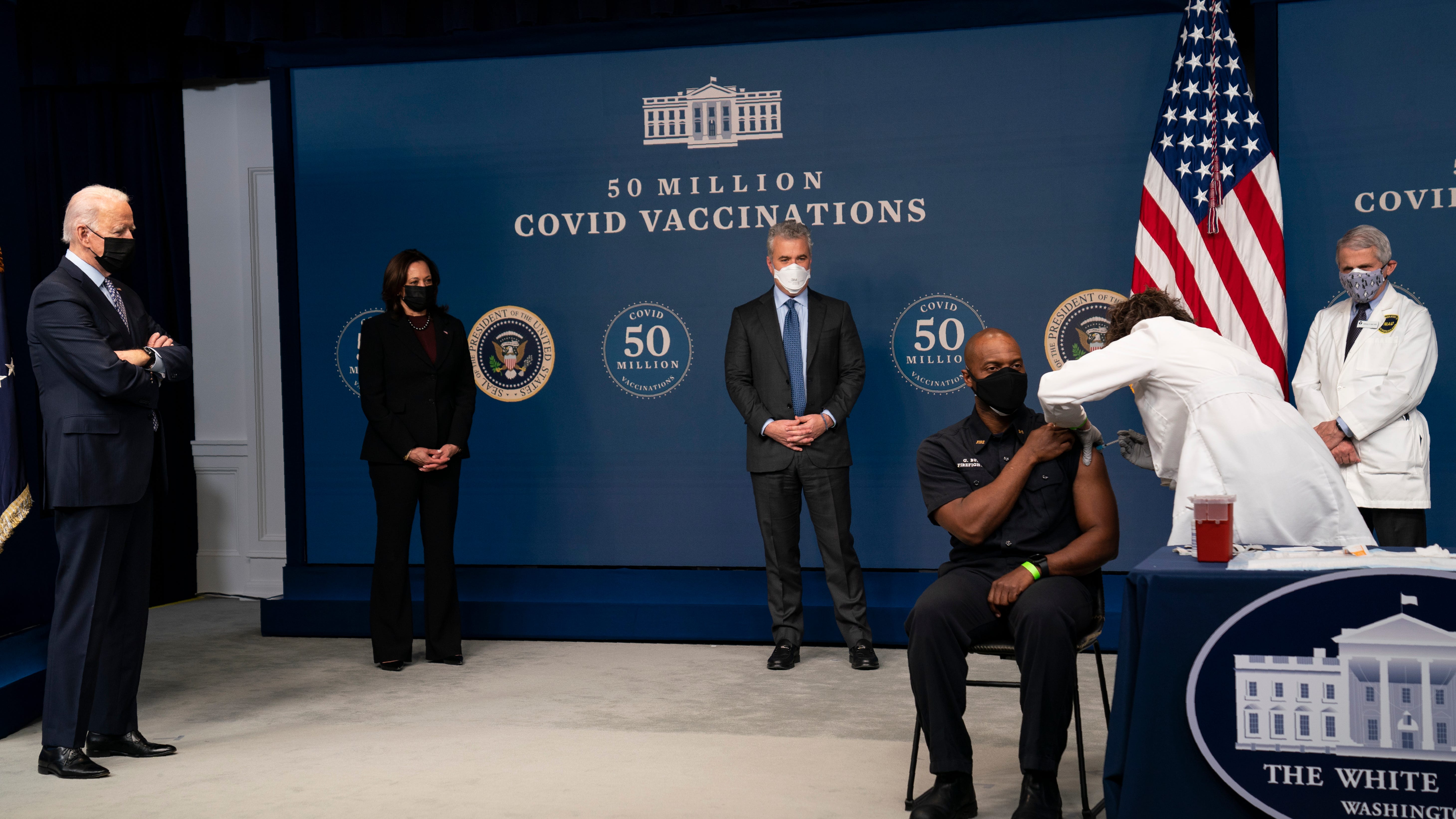 Biden marks 50M vaccine doses in first 5 weeks in office
