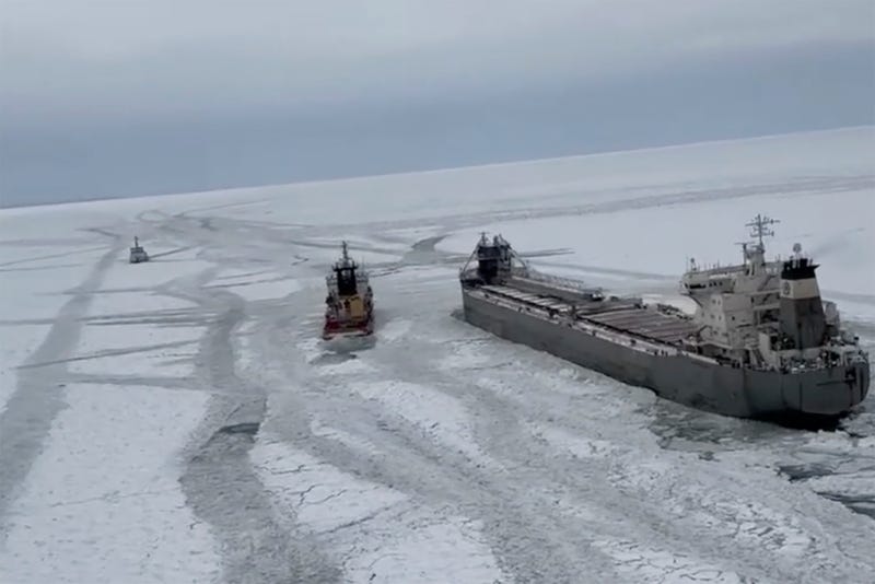 Icebound Freighter