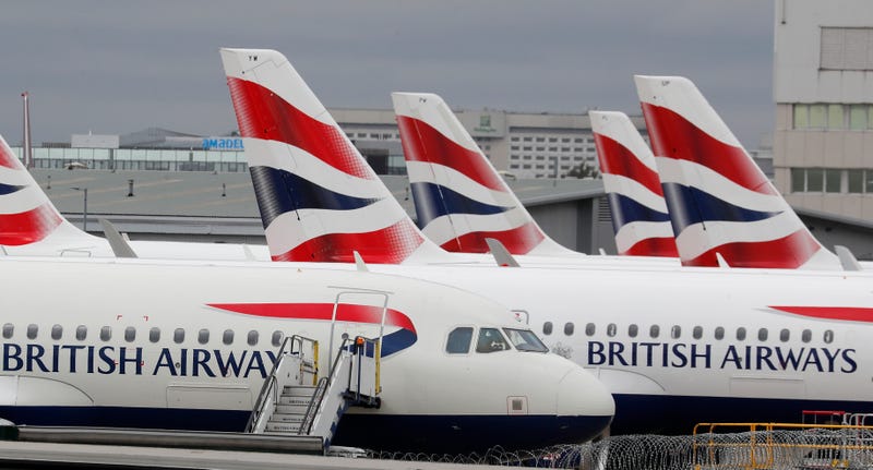 Virus Outbreak Britain Flights Canceled