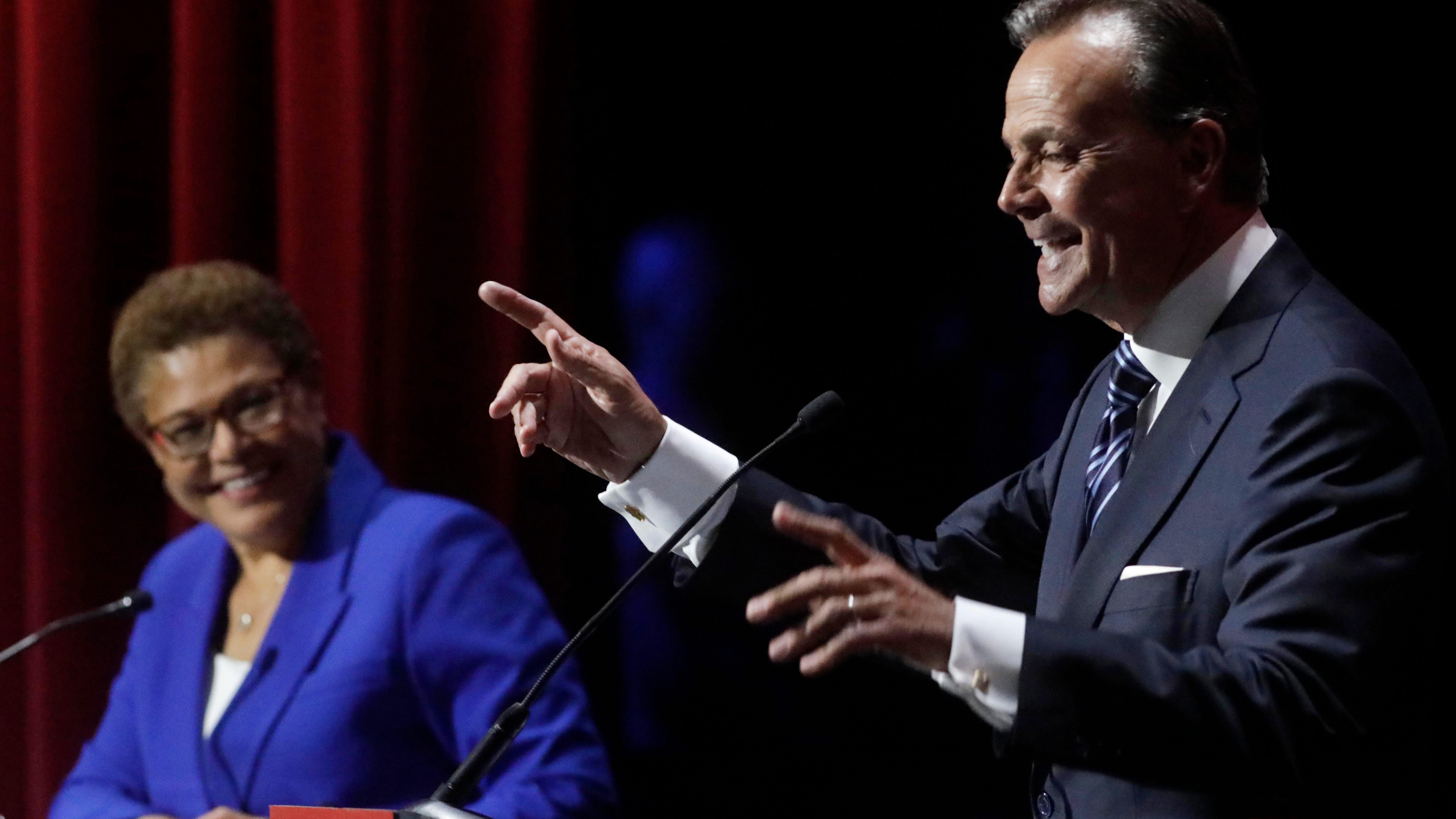 Congresswoman, billionaire to face off in LA mayor's race