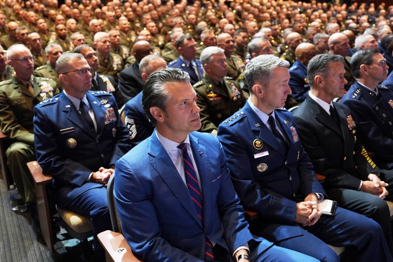 APTOPIX Trump Pentagon Commanders Meeting