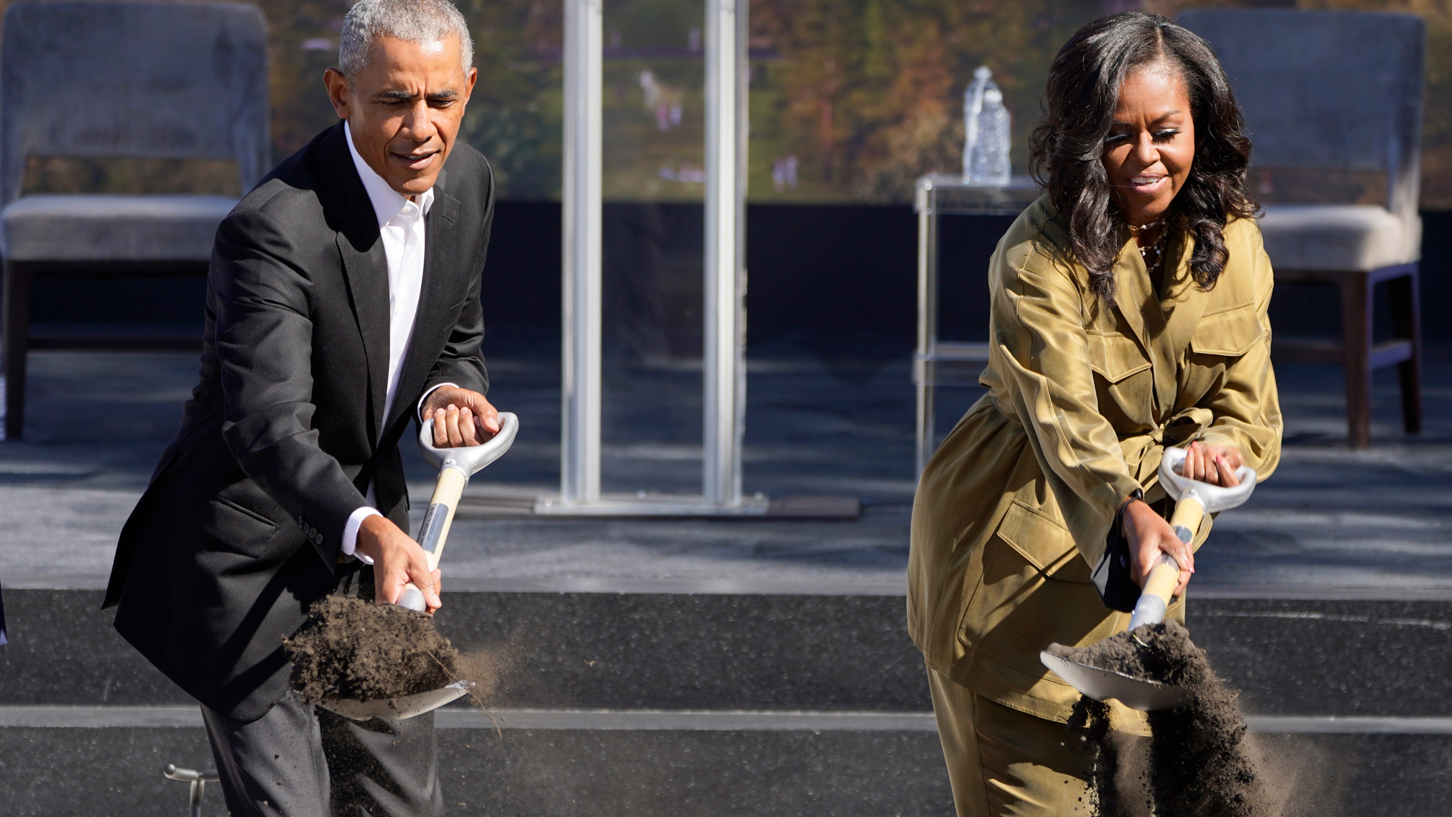 After 5 years, Obamas break ground on Presidential Center