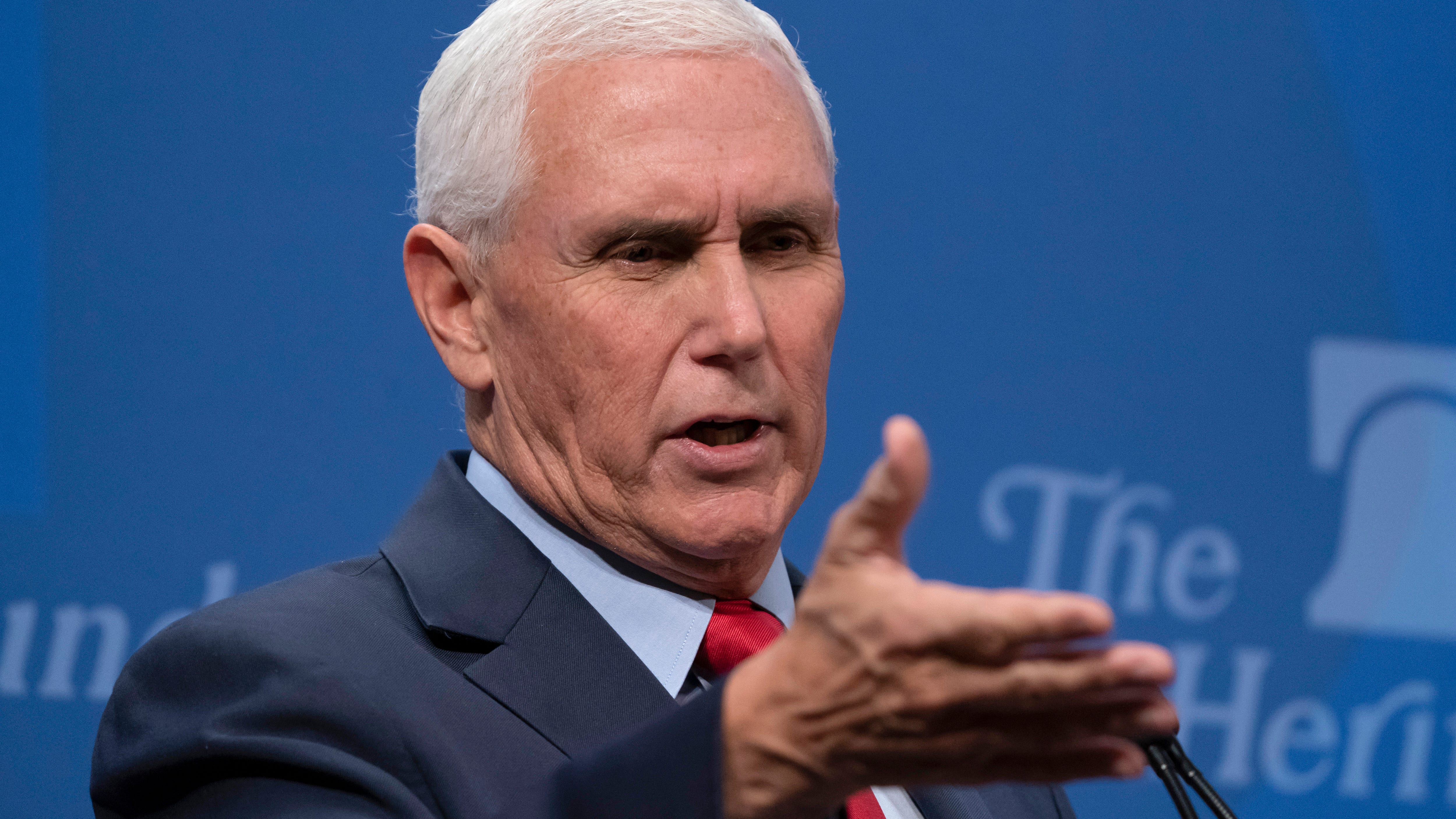 Pence warns of 'unprincipled populists,' 'Putin apologists'