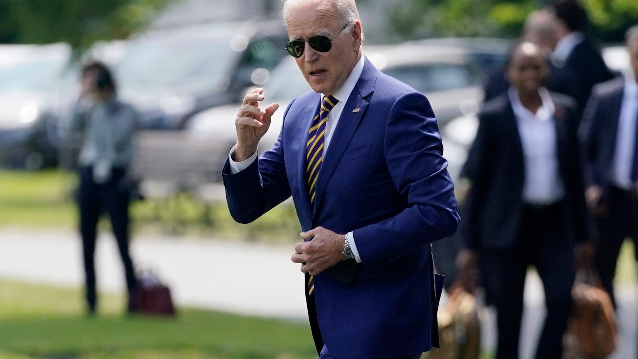 Biden objects to raising gas tax to pay for infrastructure