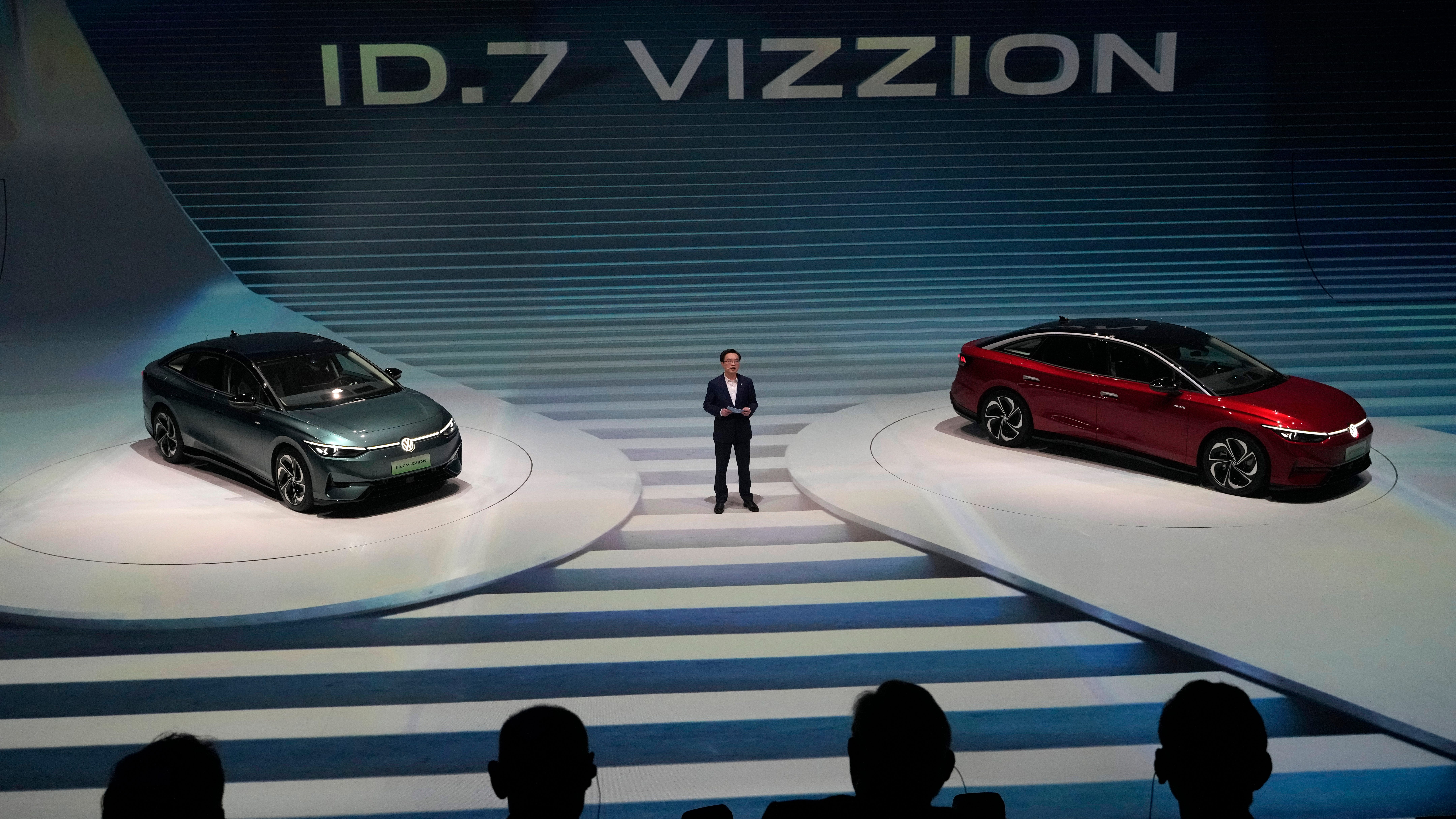 Volkswagen unveils electric luxury sedan at China auto show