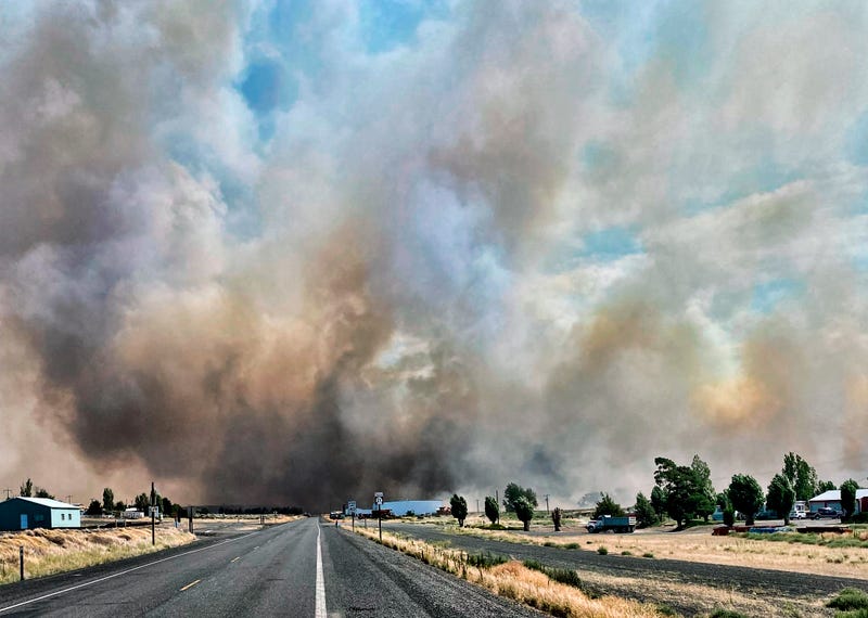 CORRECTION Washington Wildfires