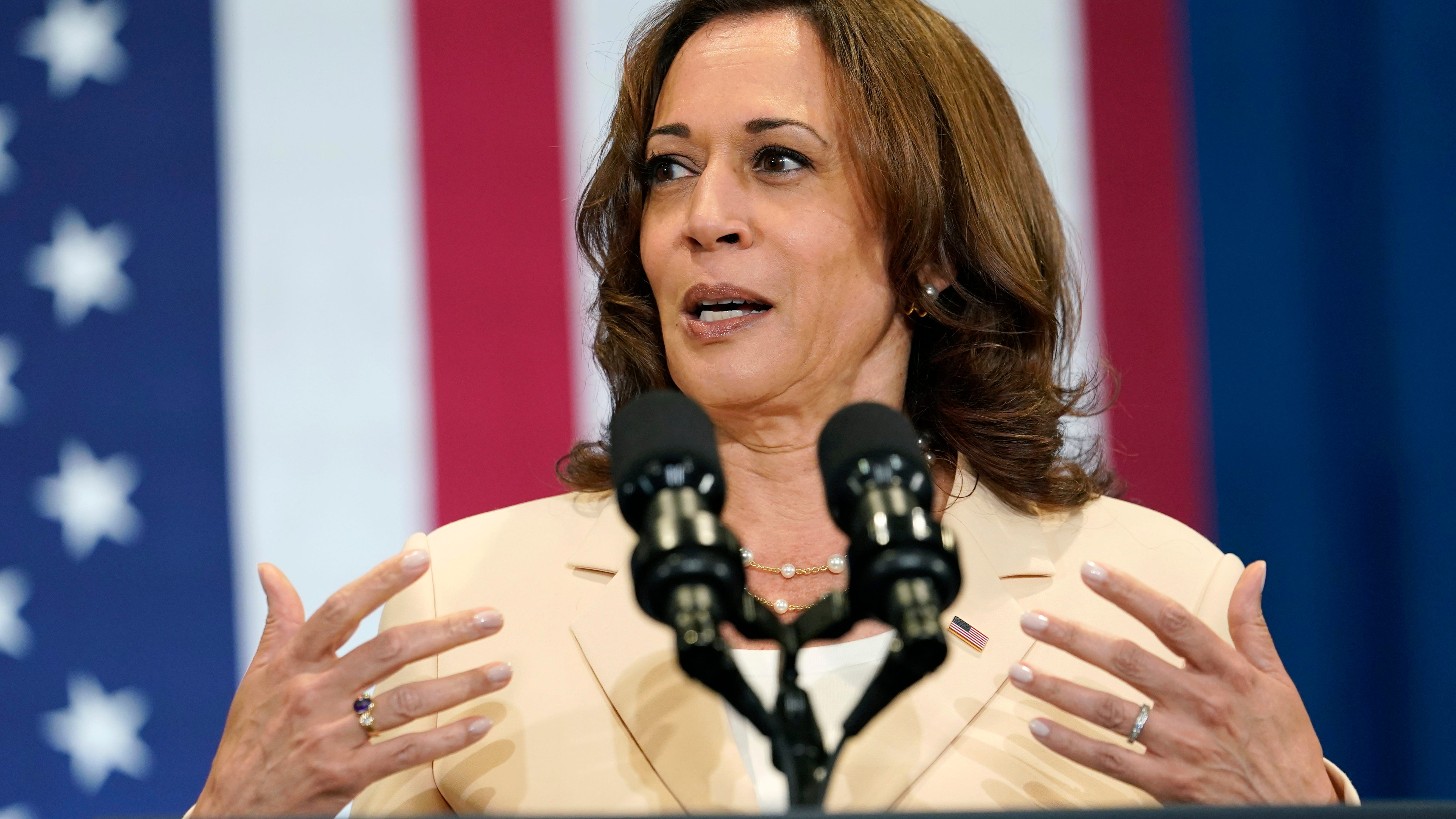Harris cites climate 'crisis,' pushes $1B for floods, storms