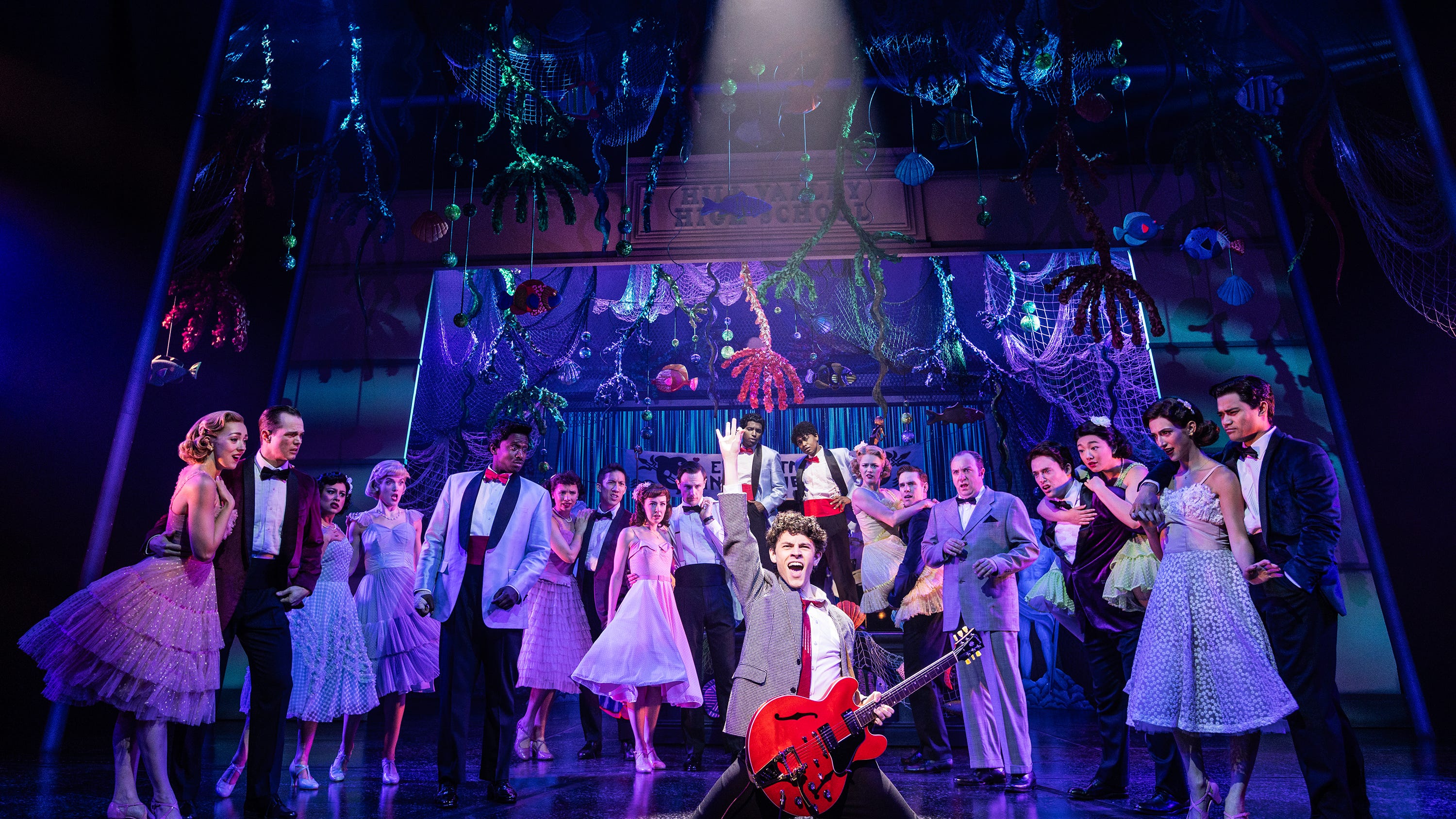 The stars of Broadway's 'Back to the Future' musical happily speed into the past every night