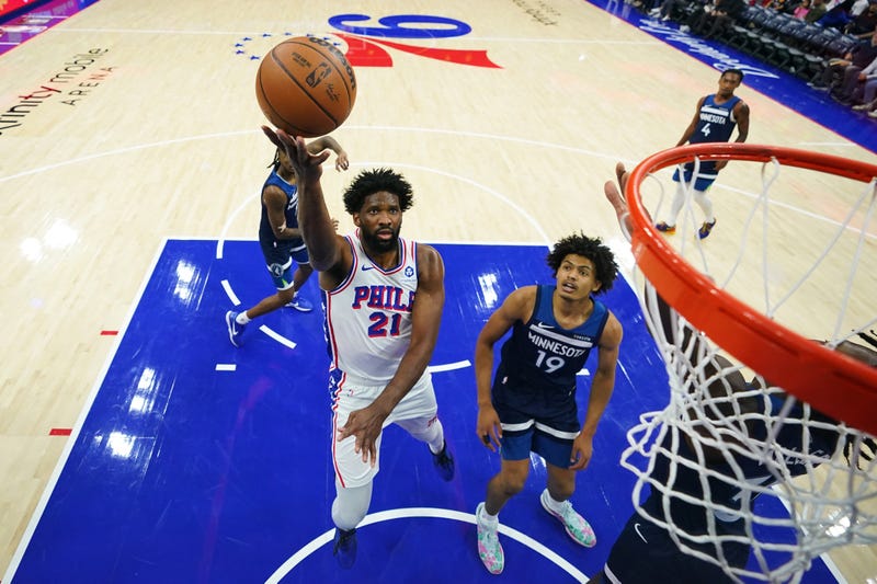 Timberwolves 76ers Basketball