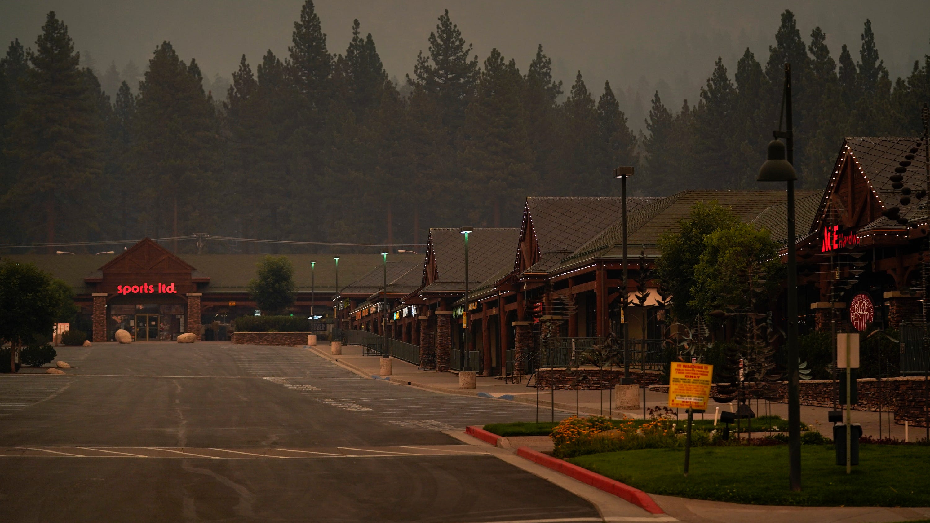 Evacuations lifted for thousands in Tahoe as wildfire stalls