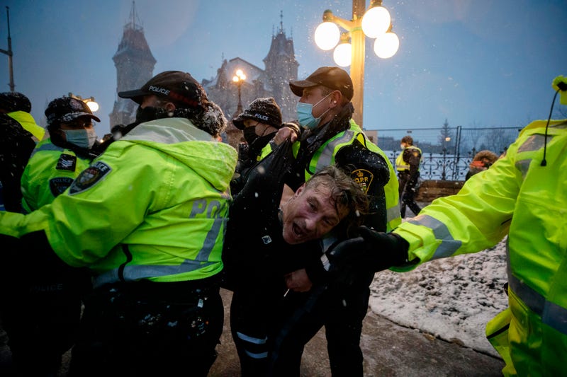 Virus Outbreak Canada Protests