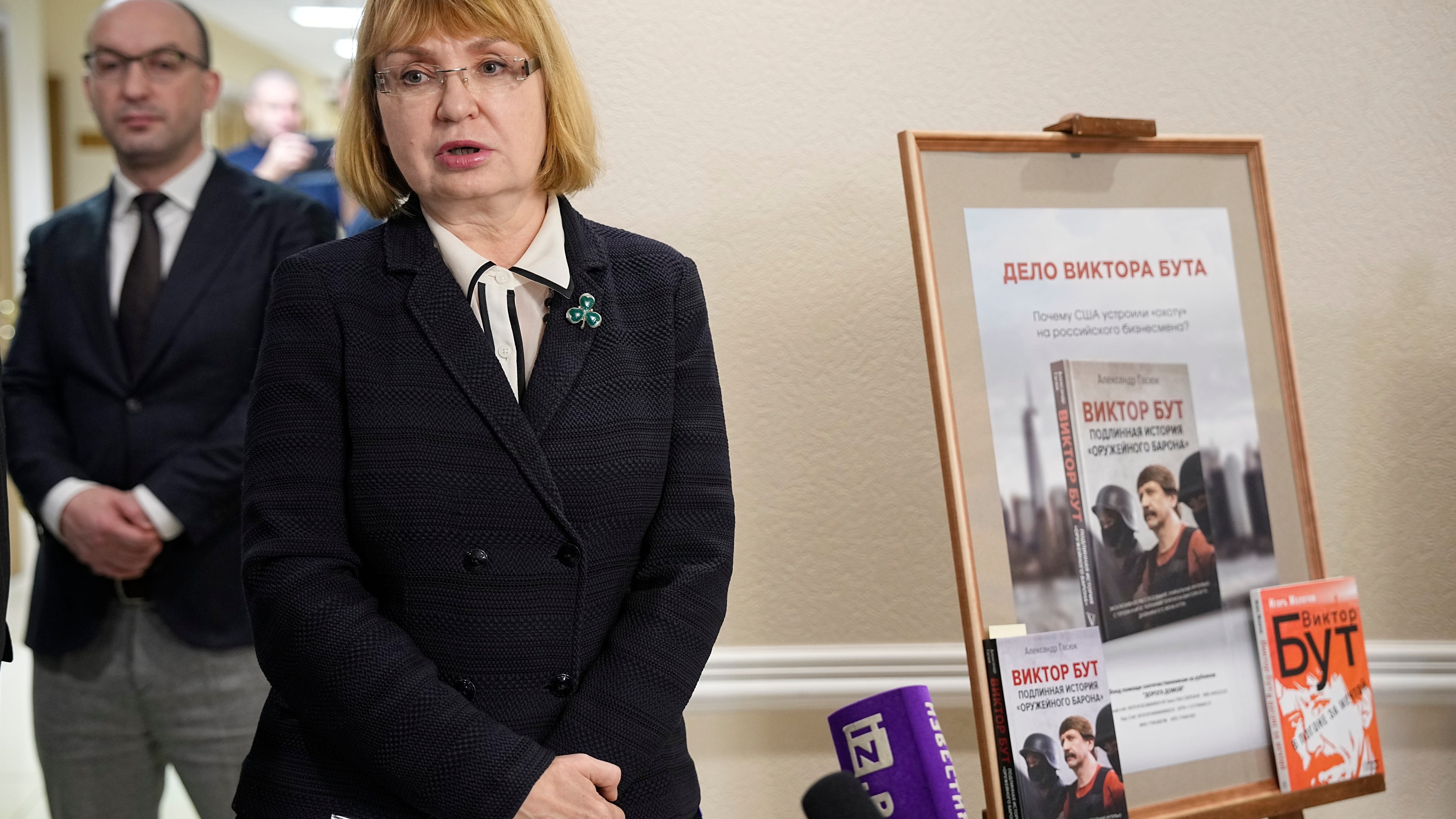 Russian parliament displays art by Griner case figure Bout