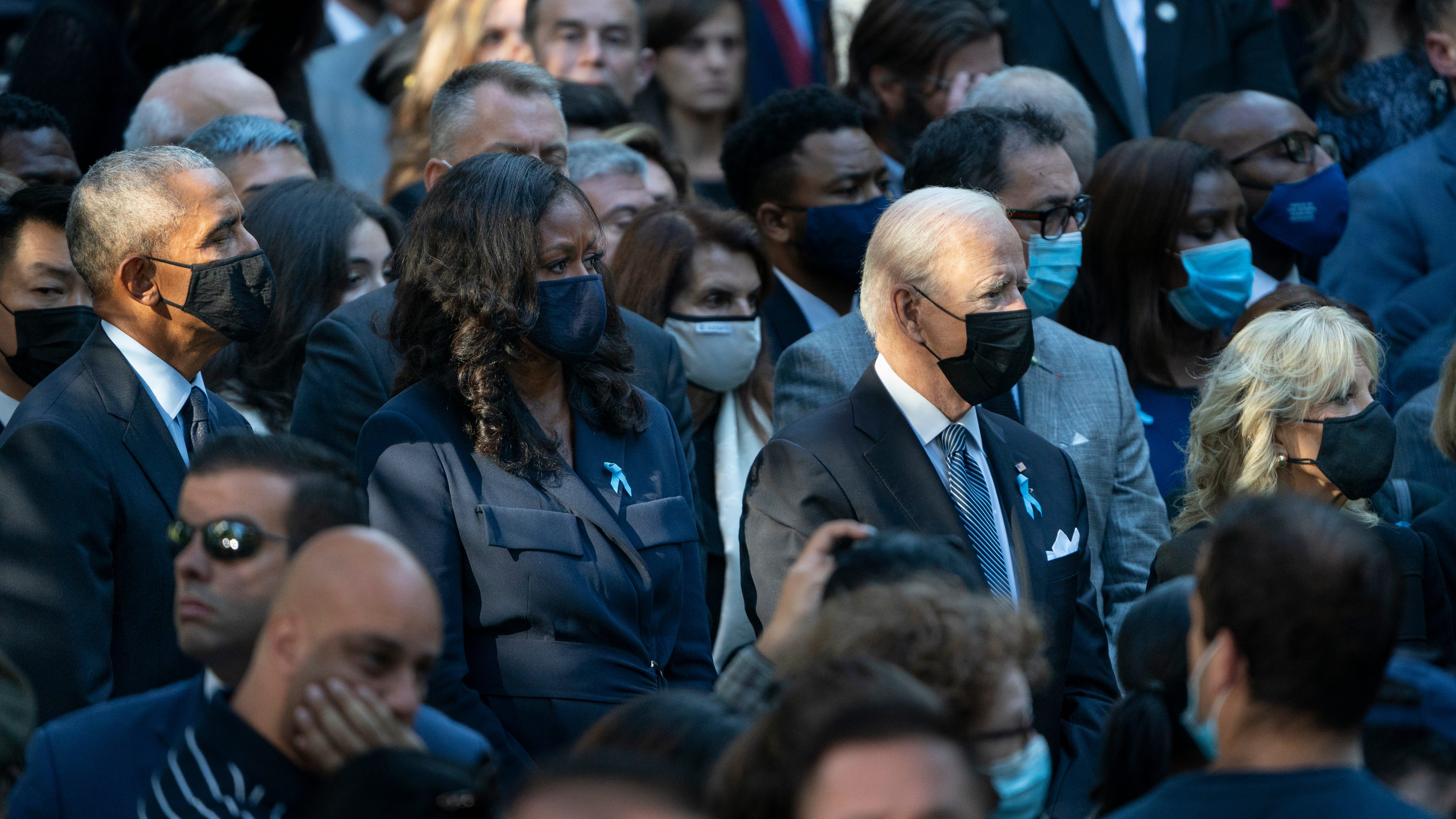 Biden, Obama, Clinton mark 9/11 in NYC with display of unity