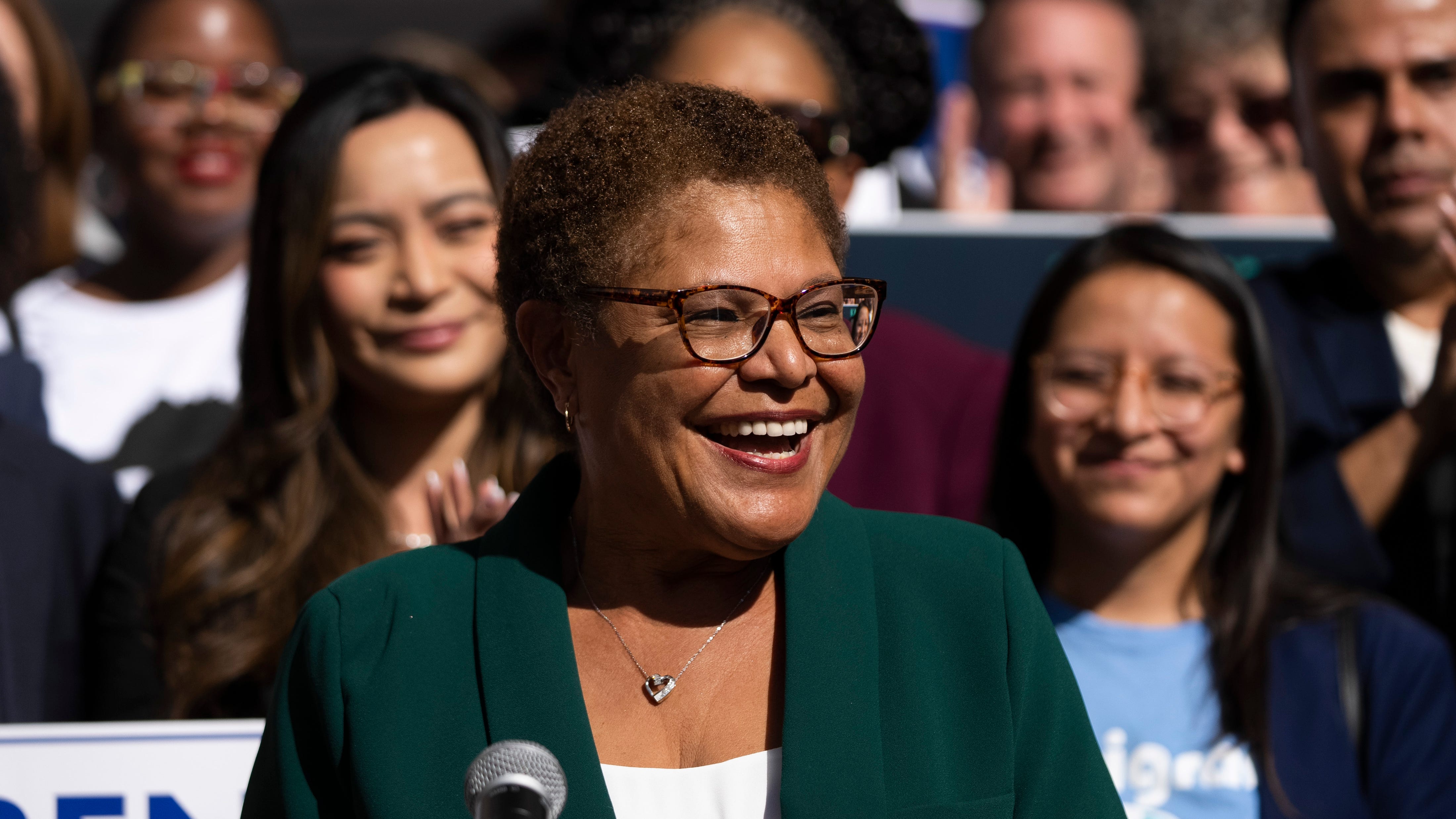 In ailing LA, Mayor-elect Karen Bass promises unity, change
