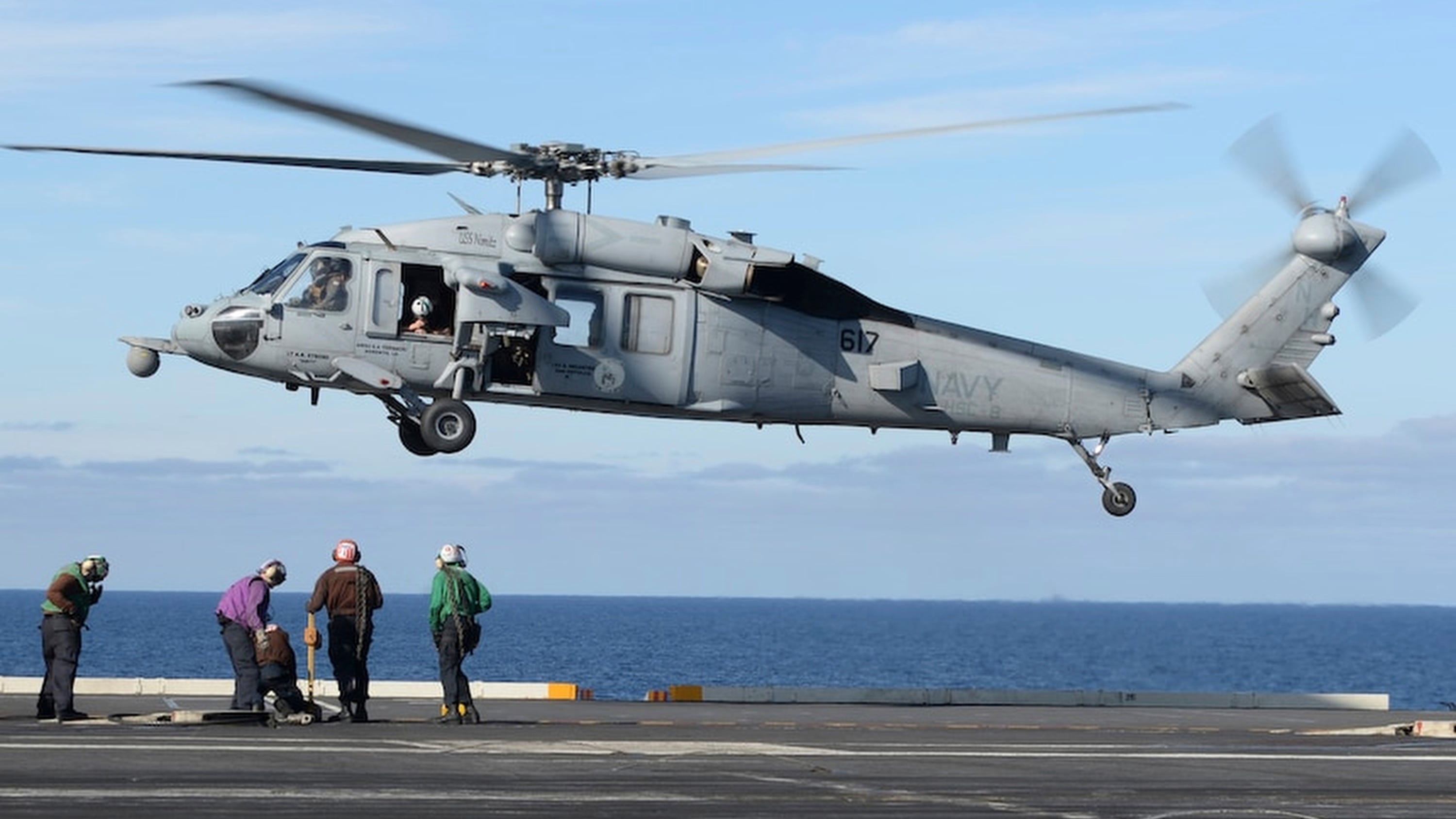 US Navy helicopter was vibrating before crash that killed 5