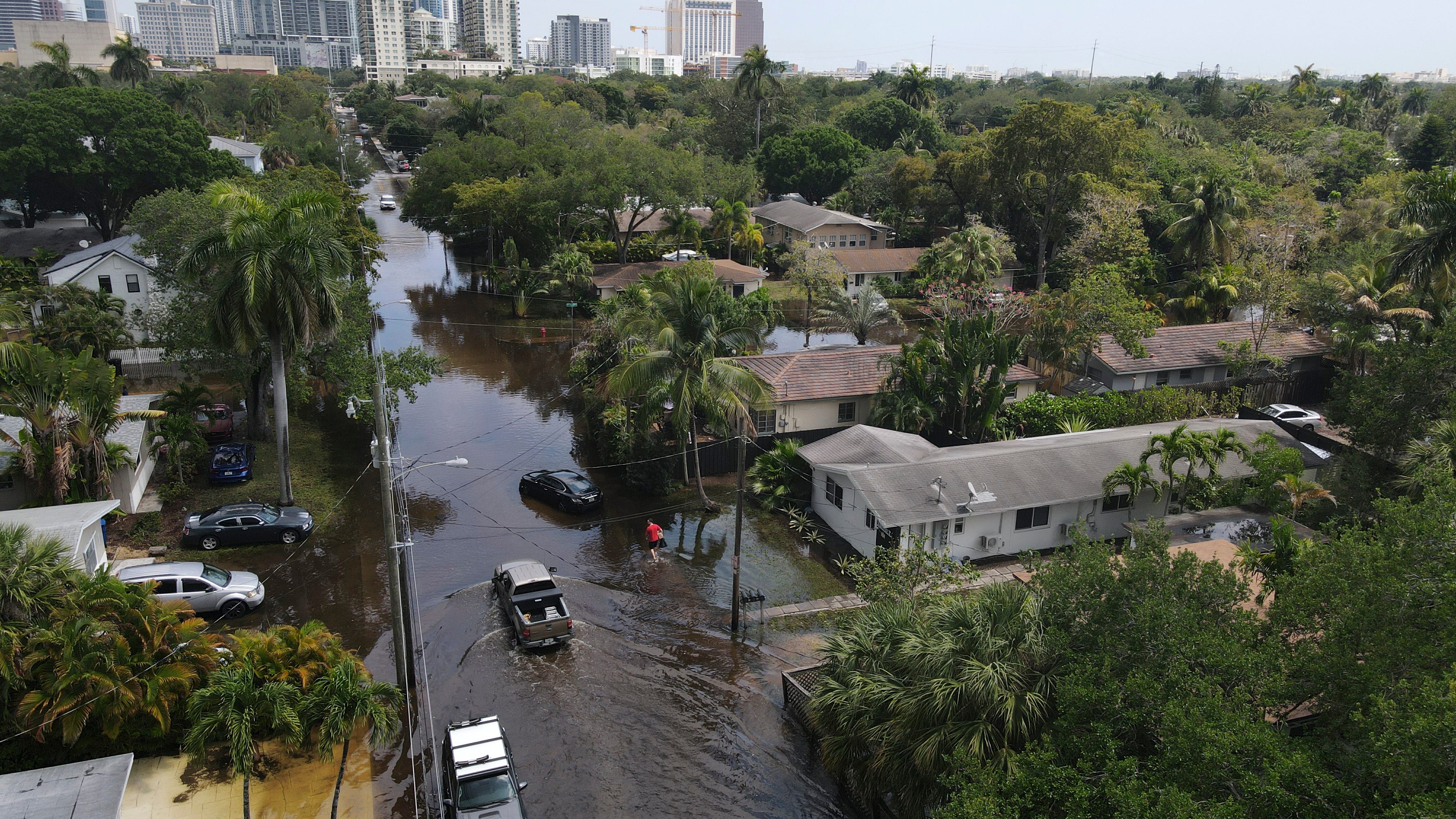Airport reopening as South Florida floods slowly recede