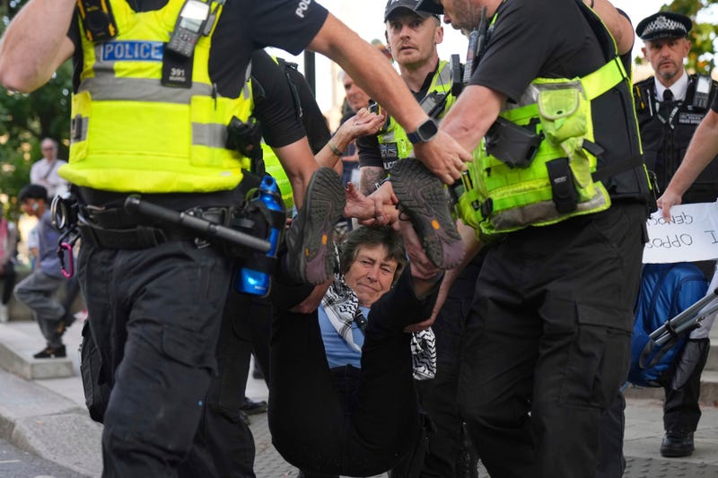 Britain Israel Palestinians Protest